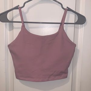 Mauve workout crop top/sports bra